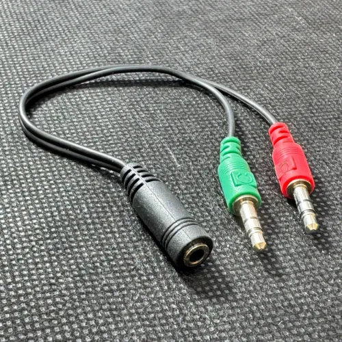 Adaptador P2 Para Fone de Ouvido e microfone Headset 