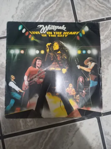 Whitesnake ao vivo - LP Disco de Vinil - Duplo faltando 1 disco