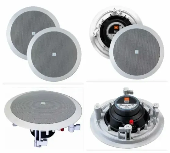Par de Caixas Monitoras Arandela JBL 6CO2R S/AT  Brancas Usadas