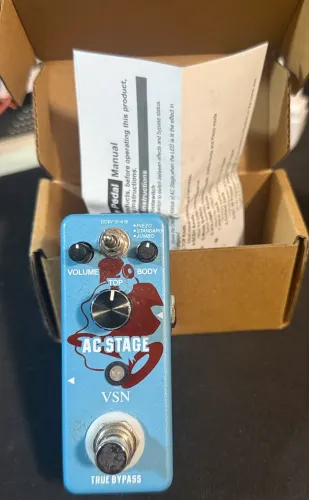 Pedal Simulador de Violão AC Stage VSN - com caixa e manual