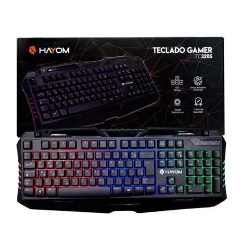 TECLADO GAMER COM LED COLORIDO