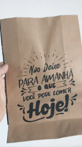 100 saco kraft para hambuguer premium