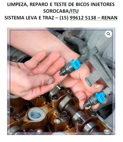 Limpeza, reparo e teste bicos injetores Sorocaba/Itu - leva e traz