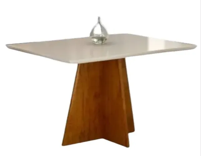 Mesa de Jantar Alice com 4 Cadeiras Simone 120x80 (FAZEMOS ENTREGAS DF E ENTORNO)