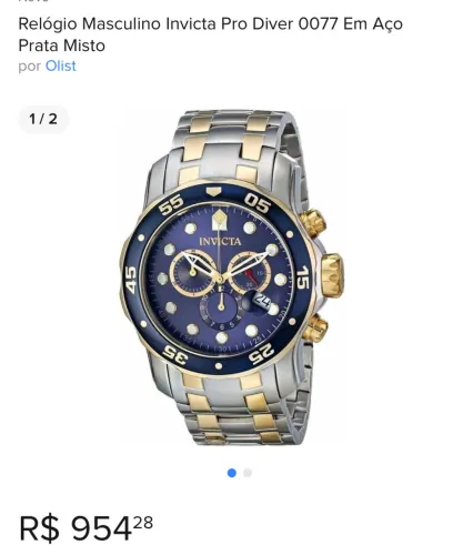 Relógio Invicita SEM BATERIA