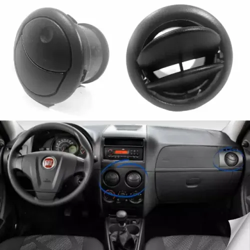 Difusor Saída Tampa de Ar-condicionado para o Fiat Pálio Economy Way Fire 2010 - 2017