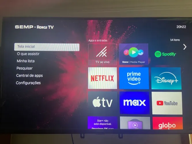 Smart Tv SEMP 43 polegadas - sistema Roku integrado