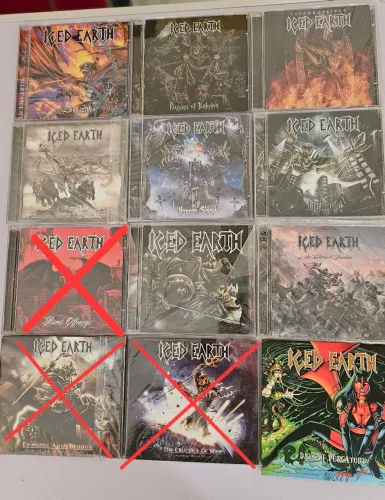Coleção Completa de CDs Iced Earth