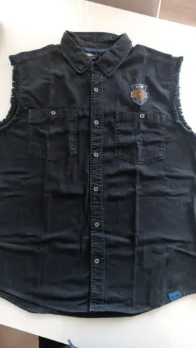 Camisa sem manga Colete Harley Davidson Masc.ulino