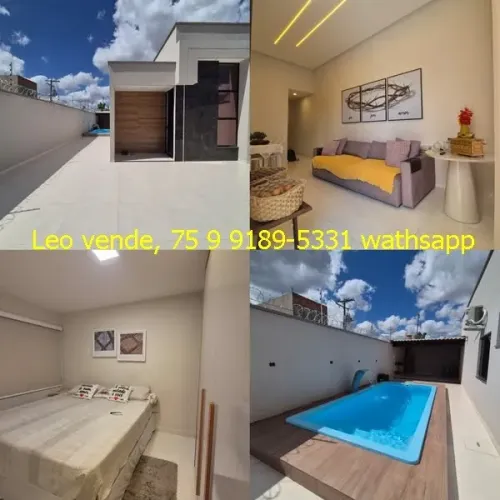 Leo vende, bairro Sim, 3\4 suíte, piscina, goumert, energia solar