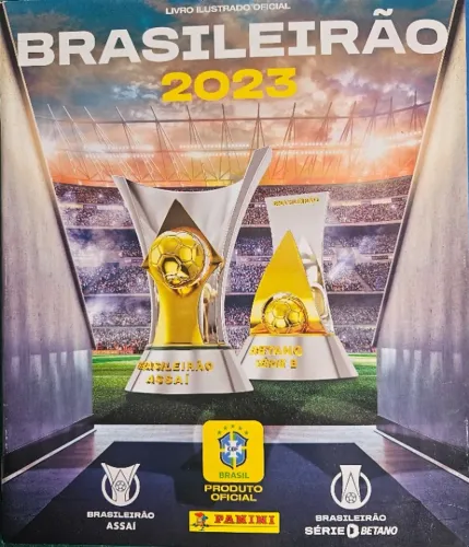 Álbum Campeonato Brasileiro 2023 - Capa Normal - Completo - Figurinhas Soltas.