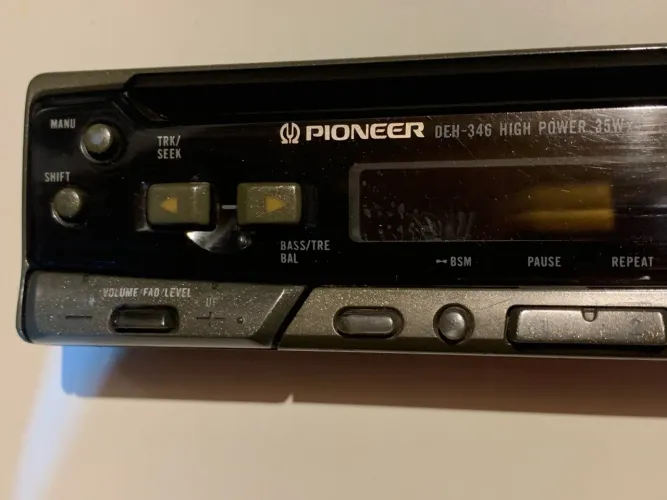 Frente (Painel) CD Player Pioneer DEH-346 Old School