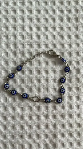 pulseira olho grego cor azul