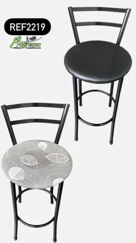 Banqueta alta de aço