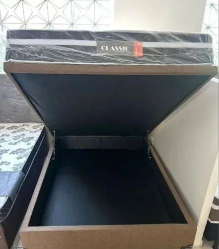 Cama Box com Baú e Colchão Classic