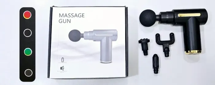 Pistola de massagem muscular - Relaxamento e recuperação