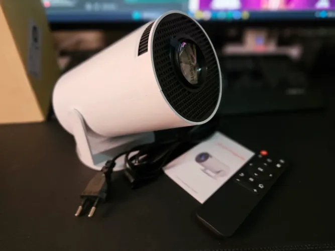 Mini Projetor Android 4K Full HD Wi-Fi Bluetooth até 300 Pol LACRADO na caixa e Garantia