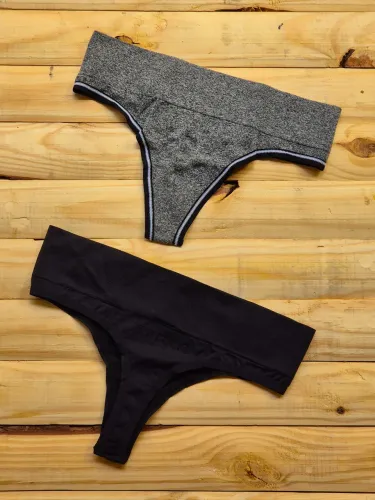 Calcinha fio dental cos alto 