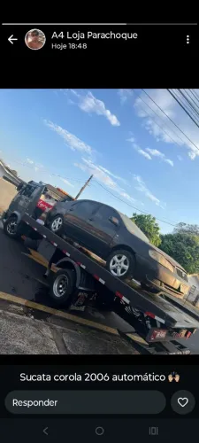 Sucata Corolla 2006 automático 
