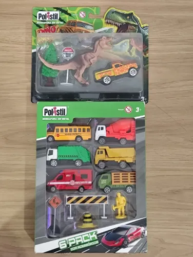 Combo Brinquedos Polistil (Dino Adventure + 6 Pack)
