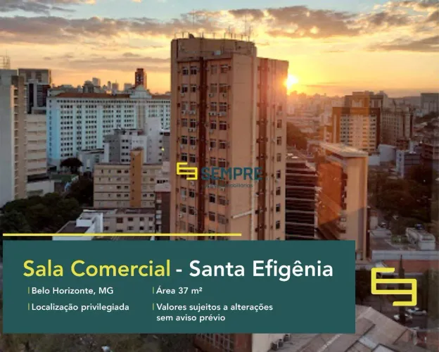 Sala comercial à venda no Santa Efigênia em BH