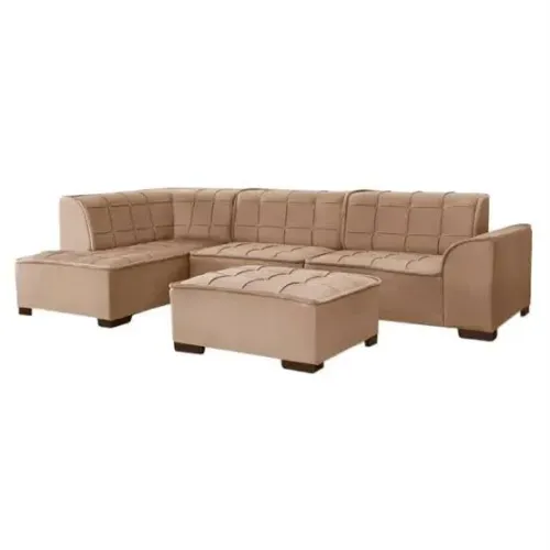 Sofa de canto com puff novo