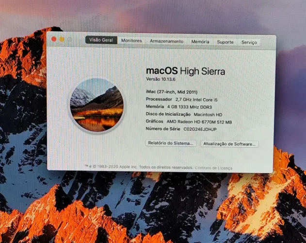 iMac 27" MID 2011 - semi novo