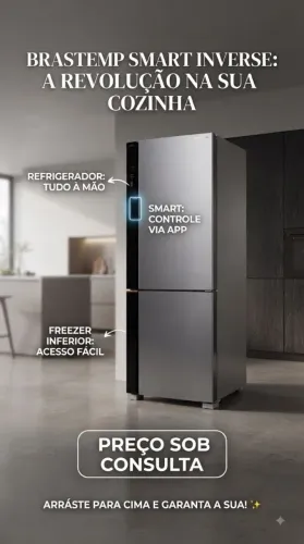 GELADEIRA BRASTEMP BRE66AKSMART FROST