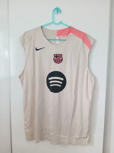 Camisa Regata de Treino do Barcelona 25/26 (Pequeno Defeito) Tam. 2GG (Nova)<br>