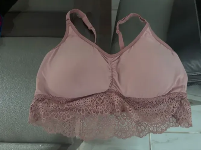 Sutiã tamanho 44 rosa com renda