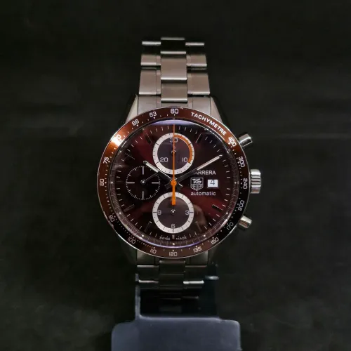 TAG HEUER CARRERA (impecável, dial chocolate brown)