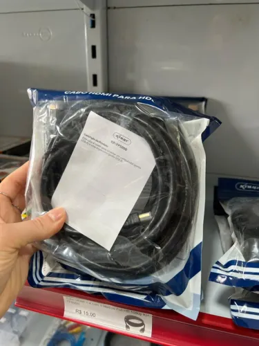 Cabo HDMI 1.4 com 5 Metros Full HD 1080p