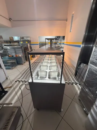 Self service, carro termico ou buffet, quente ou frio em aço inox, direto da fábrica.