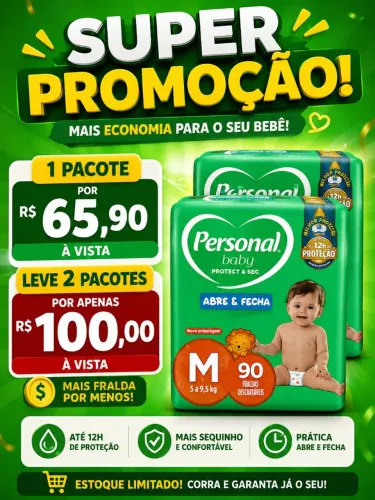 PROMOÇÃO DE FRALDA PERSONAL