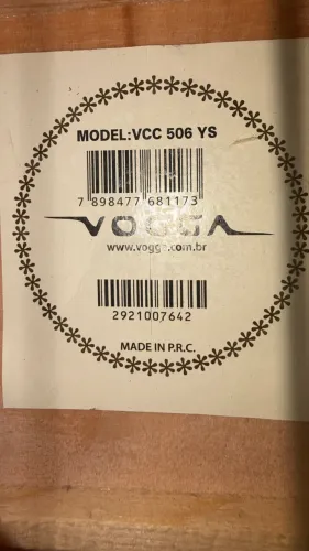 cavaquinho vogga vcc 506 com afinador e capa