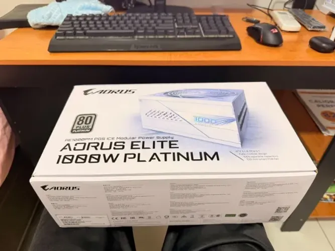 Fonte de Alimentação Gigabyte AORUS Elite GP-AE1000PM PG5 Ice 1000W ATX 3.1 / Modular / 80