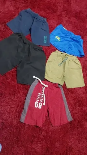 Lote - Shorts menino 6/7 anos