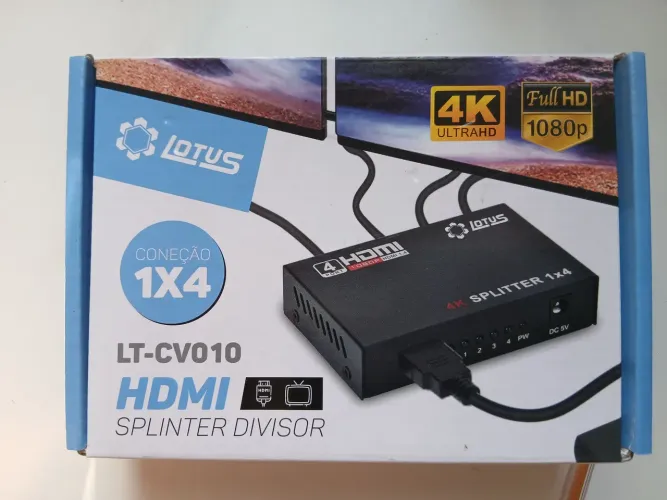 CHAVEADOR SPLITTER HDMI 1X4 LOTUS