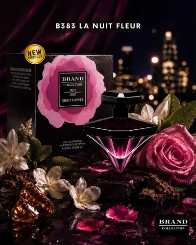 Brand collection 383 - Inspirado no La Nuit Fleur, Lancôme<br><br>R$ 99,00