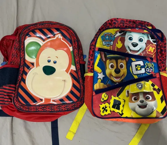 Duas mochilas infantil