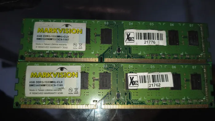 Memória ram DDR3 4gb 1333