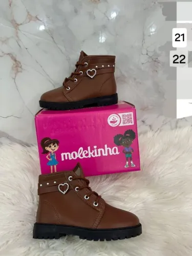 Botas infantil molekinha feminina