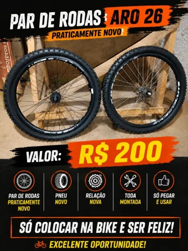 Par de rodas aro 26