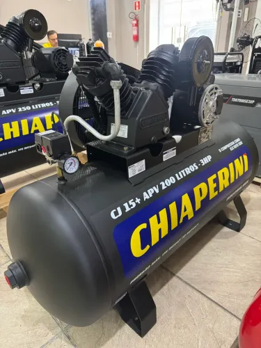 Compressor 200L 175 psi Motor 3cv Monofásico Industrial - Chiaperini (Novo)