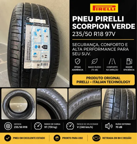 Pneu Pirelli Scorpion Verde 235/50 R18 97V Novo Original