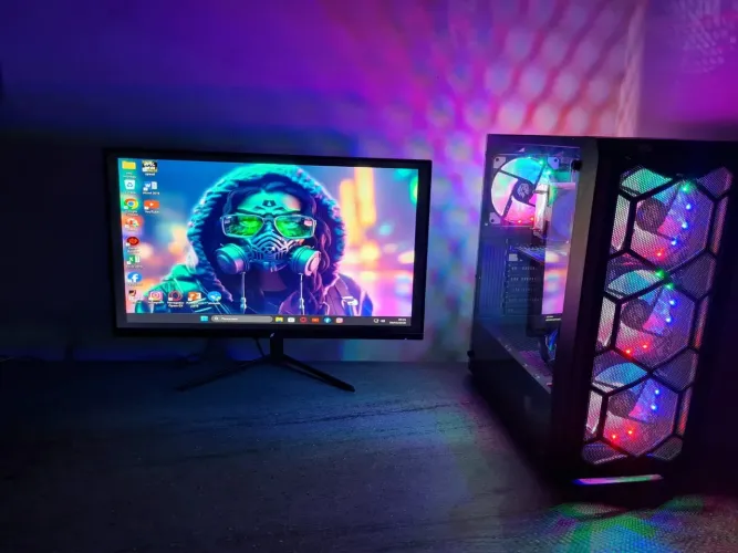 PC Gamer Completo Xeon + 16GB RAM + SSD + Monitor 24? | Pronto para Uso