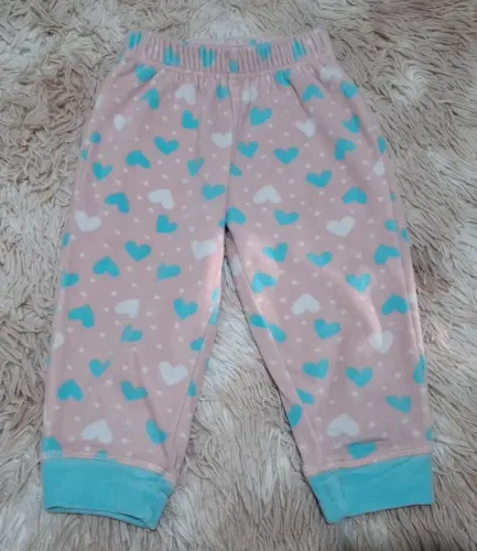 Calc?a de Plush Bebê Menina. Tamanho 1 ano - 12 meses a 18 meses
