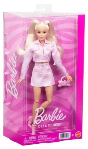 Boneca Barbie Fashionista Deluxe Style Com Jaqueta Rosa Mattel Jjn69