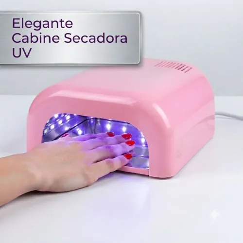 Cabine Secadora UV/LED Portátil 127V para Unhas em Gel - Excelente Estado