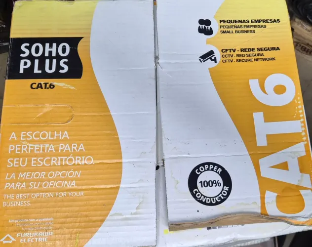Cabo Rede Furukawa Soho Plus Cat6 Utp 305m Cmx U/utp Anti-chamas